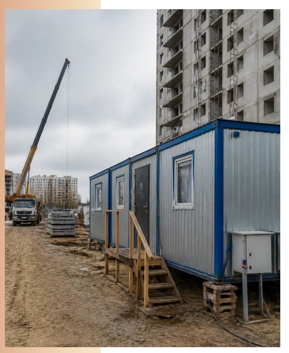 Аренда строительных вагончиков для рабочих в Саратове